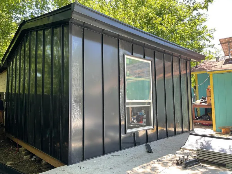 Black standing seam metal wall panels for Roof Inspection in Schaumburg